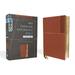 Niv Thinline Reference Bible (Deep Study at a Portable Size) Large Print Leathersoft Brown Red Letter Comfort Print (Other)