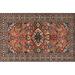Ahgly Company Indoor Rectangle Traditional Camel Brown Persian Area Rugs 8 x 12
