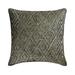 Euro Sham Cover Decorative Grey 26 x26 (65x65 cm) Euro Sham Velvet Crystal Embroidery Throw Pillows For Bed Geometric Pattern Modern Style - Crystal Empress