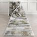 Well Woven Custom Size Runner - Choose Your Length - Kennet Grey Abstract Industrial Pattern 27 Inches Wide x 90 Feet Long Runner (27 x 90 Runner) Rug