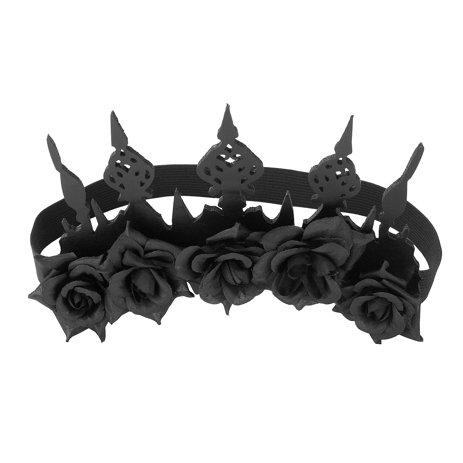 Stirnschmuck Krone, schwarz Image