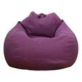 Mightlink Bean Bag Cover Solid Color Dust-proof Easy to Care Giant Couch Been Bag Bedroom Living Room Sofa Slipcover No Filler for Dorm