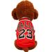 dog clothes pet t-shirt dog vest basketball jersey cool dog summer clothing