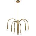 Dainolite - Callway - 6 Light Chandelier In Contemporary Style-18 Inches Tall