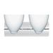 2WZ-757207-CR-Besa Lighting-Sasha II-Two Light Bath Vanity-14.5 Inches Wide by 7.13 Inches High-Chrome Finish-Opal Matte Glass Color-Incandescent