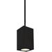 Wac Lighting Dc-Pd05-S Cube Architectural 7 Tall Led Indoor/Outdoor Pendant - Black