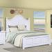 Red Barrel Studio® Beachfront Crete Arched Panel Bed Wood in Brown/White | 60 H x 80 W x 85.5 D in | Wayfair B5F291800AEB4F9C80DE1A33B6D6352A
