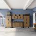 Scott Living Cahill 72" H X 36" W X 20" D Garage Tall 2 Door Storage Cabinet Manufactured Wood in Brown | 72 H x 36 W x 20 D in | Wayfair