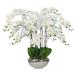 Vanity Art Plastic Phalaenopsis Orchids Floral Arrangement in Pot Plastic | 30.71 H x 33.46 W x 29.13 D in | Wayfair MLTAO-1082YS