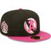Men's New Era Black/Pink California Angels 35th Anniversary Passion 59FIFTY Fitted Hat