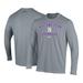 Men's Under Armour Gray Northwestern Wildcats Lacrosse Arch Over Performance Long Sleeve T-Shirt