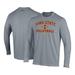 Men's Under Armour Gray Iowa State Cyclones Volleyball Arch Over Performance Long Sleeve T-Shirt