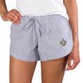 Women's Concepts Sport Gray New Orleans Saints Tradition Woven Shorts