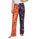Women's Concepts Sport Navy/Orange Auburn Tigers Breakthrough Split Design Knit Sleep Pants