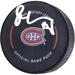 Juraj Slafkovsky Montreal Canadiens Autographed Official Team Game Puck