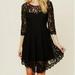 Free People Dresses | Free People Black Lace Dress, Size 4 | Color: Black | Size: 4