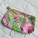 Lilly Pulitzer Bags | Lilly Pulitzer X Estee Lauder | Flawed Pink Tiger Floral Cosmetic Case | Color: Green/Pink | Size: Os