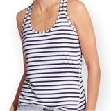 Athleta Tops | Athleta Women’s Athletic Tank Top Striped White Small | Color: Blue/White | Size: S