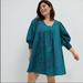 Anthropologie Dresses | Anthropologie Nerina Cotton Smocked Frock Dress | Color: Blue/Green | Size: Xs