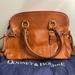 Dooney & Bourke Bags | Dooney & Bourke Natural Brown/Tan Florentine Leather Domed Buckle Satchel Bag | Color: Brown/Tan | Size: Medium