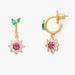 Kate Spade Jewelry | Kate Spade New Bloom Flower Huggie Earrings | Color: Gold/Pink | Size: Os
