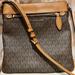 Michael Kors Bags | Authentic Michael Kors Crossbody Handbag Dark Chocolate/Chestnut Mk Pattern | Color: Brown/Tan | Size: 10 Inches X 10 Inches