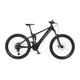 Fischer E-Mountainbike, MONTIS 6.0i Fully E-Bike MTB für Damen und Herren, RH 44 cm, Mittelmotor 90 Nm, 36 V Akku im Rahmen, Schwarz matt, 27,5 Zoll