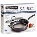 Tramontina Gourmet Selection Nonstick Deep Saute Pan, Stainless Steel - 5.5 Qt / 5.2 L