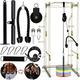 Weight Cable Pulley System Gym DIY Pulley Cable Machine Attachment System Fitness Home Gym Equipment Workout Accessories Forearm Wrist Roller Training for LAT Pull Down Biceps Curl Tricep Extensions