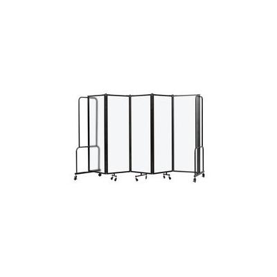 10'W x 6'H Frosted Acrylic Folding Mobile Room Divider