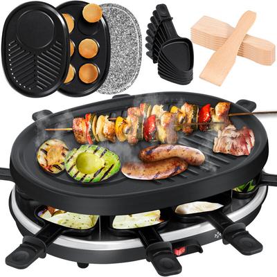 Kesser - Raclette Grill - Tischgrill Partygrill Elektrogrill für 8 Personen 8 Pfannen und