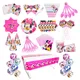 Disney Minnie Mouse – chapeau d'anniversaire pour enfants vaisselle jetable assiettes gobelets