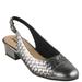 Trotters Dea Woven - Womens 6.5 Pewter Pump W