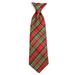 Red Lurex Plaid Neck Tie