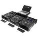 Odyssey FZGS12CDJWXD2BL Extra Deep DJ Coffin Case for 12â€³ Format DJ Mixer and Two Media Players with Glide Platform - Black