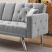 Grey Linen Convertible Sofa and Daybed