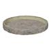 Decorative Cemented Log Plate with Distressed Details, Gray