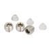 6mm-9mm Thickness Alloy Semi-Circle Shape Glass Shelf Clamp Clip Support 20pcs - Silver Tone