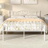 Victoria Metal Platform Bed Frame with Headboard Twin/Full/Queen Size Bed