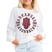 Women's Gameday Couture White Arkansas Razorbacks Vintage Days Oversized Lightweight Long Sleeve T-Shirt