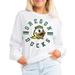 Women's Gameday Couture White Oregon Ducks Vintage Days Oversized Lightweight Long Sleeve T-Shirt