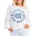 Women's Gameday Couture White North Carolina Tar Heels Vintage Days Oversized Lightweight Long Sleeve T-Shirt