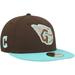 Men's New Era Brown/Mint Cleveland Guardians Walnut Mint 59FIFTY Fitted Hat