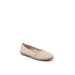 Women's Northern Flat by LifeStride in Almond Milk Fabric (Size 9 M)