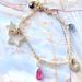 Victoria's Secret Jewelry | New Victoria Secret Gold Bracelet Charm Rare Stars Moon Crystals | Color: Gold/Pink | Size: Os