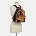 Coach Bags | Coach Court Backpack With Tiger Print / New With Tag | Color: Black/Orange | Size: Os