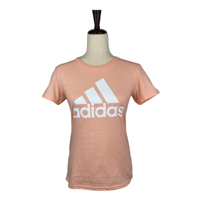 Adidas Tops | Adidas Short Sleeve Basic Bos T-Shirt Xs | Color: Pink/White | Size: Xs