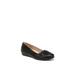 Women's Incredible Flat by LifeStride in Black Fabric (Size 8 1/2 M)