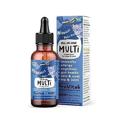 Huggibles All-in-One Multi Chicken Flavored Liquid Multivitamin for Dogs & Cats, 4-oz bottle