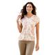 Print-Shirt INSPIRATIONEN "Shirt" Gr. 44, beige (ecru, bedruckt) Damen Shirts V-Shirts